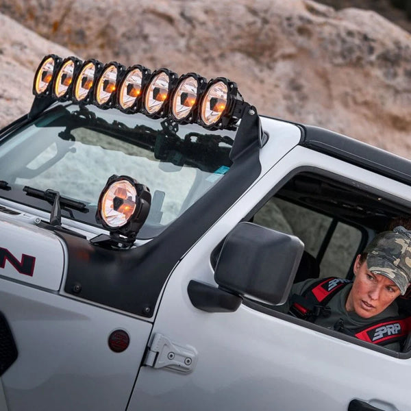 KC HiLiTES 2018 - 2026 Jeep Wrangler JL / 2020 - 2026 Jeep Gladiator JT Gravity Titan Overhead Light Bar