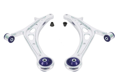 SuperPro 2015 - 2021 Subaru WRX Front Lower Alloy Control Arm Kit (+Caster)