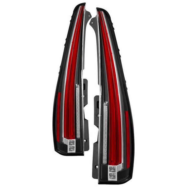 xTune 2007 - 2014 Cadillac Escalade Black LED 2in1 Tail Lights - ALT-JH-CAESC07-2IN1LED-BK