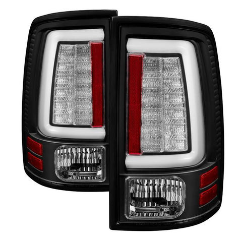 Spyder Dodge Ram 2013-2018 1500/2500/3500 Light Bar LED Tail Lights - Black ALT-YD-DRAM13V2-LED-BK