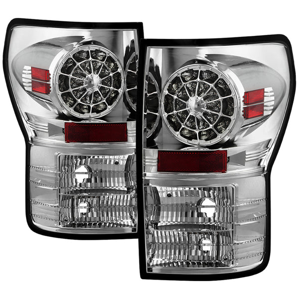 Spyder Toyota Tundra 2007 - 2013 LED Tail lights Chrome ALT-YD-TTU07-LED-C