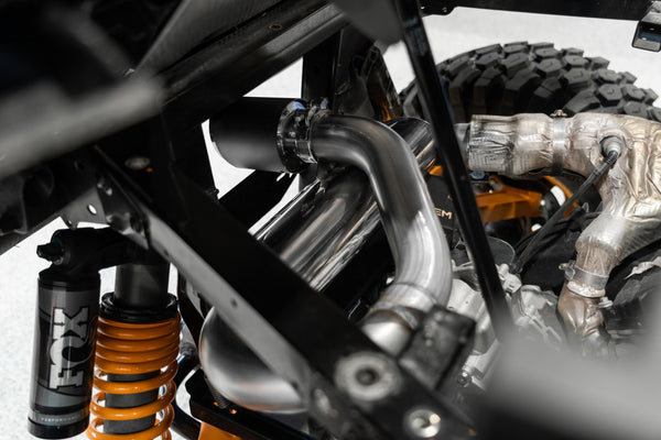 MBRP 2021 - 2023 Can-Am Commander 1000R Slip On Exhaust Center Exit - Performance Series