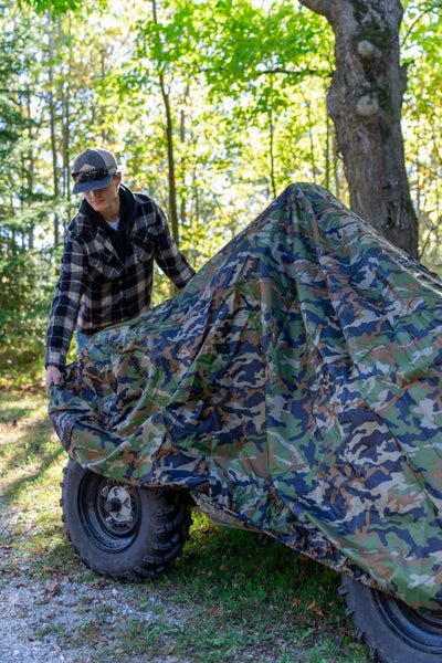 Dowco ATV Cover (Fits up to 81 in L x 48 in W x 45 in H) Green Camo - XL