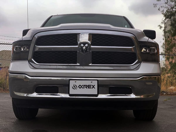 AlphaRex 2009 - 2018 Ram 1500 / 2500 / 3500 LUXX Proj Headlight Plank Style Jet Blk w/Activ Light/Seq Signal/Smoked DRL