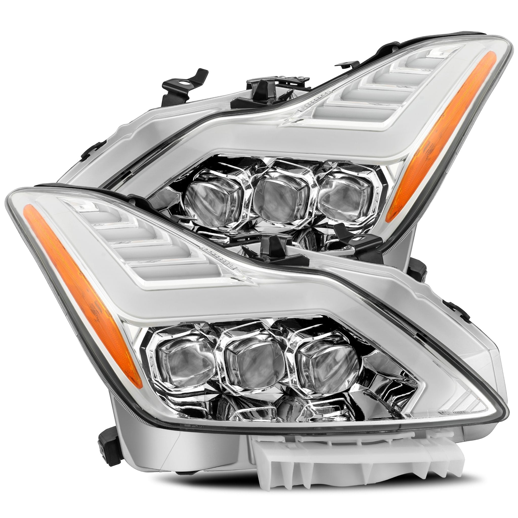 AlphaRex 2008 - 2013 Infiniti G37 / 2014 - 2016 Q60 NOVA LED Proj Headlights Chrome w/ Activ Light/Seq Signal/DRL