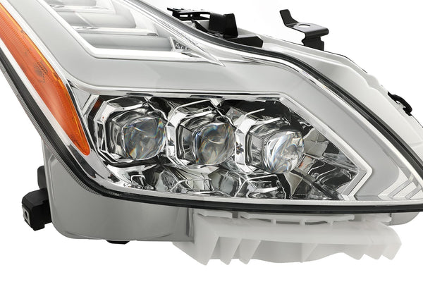 AlphaRex 2008 - 2013 Infiniti G37 / 2014 - 2016 Q60 NOVA LED Proj Headlights Chrome w/ Activ Light/Seq Signal/DRL