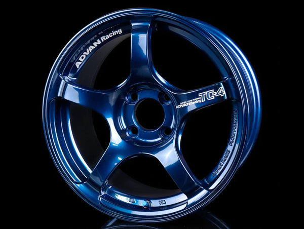 Advan TC4 18x9.5 +38 5x120 Racing Indigo Blue Wheel