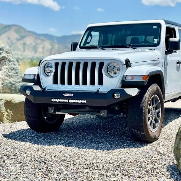 Rock Slide 2018 - 2025 Jeep Wrangler JL / 2020 + Gladiator JT Appalachian Steel Full Front Bumper