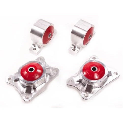 Innovative 2000 - 2009 Honda S2000 F-Series Silver Aluminum Mounts 75A Bushings Billet Rear Diff Mounts