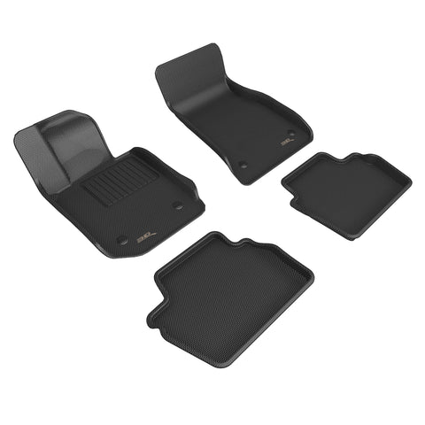 3D MAXpider 2021 - 2024 BMW 4 (G22 Coupe) Series Kagu Black Front & Rear Floor Mats