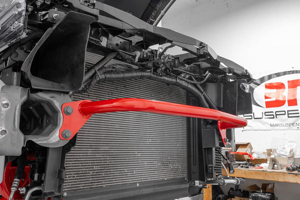 BMR 2024 + Ford Mustang S650 Front Bumper Support - Red