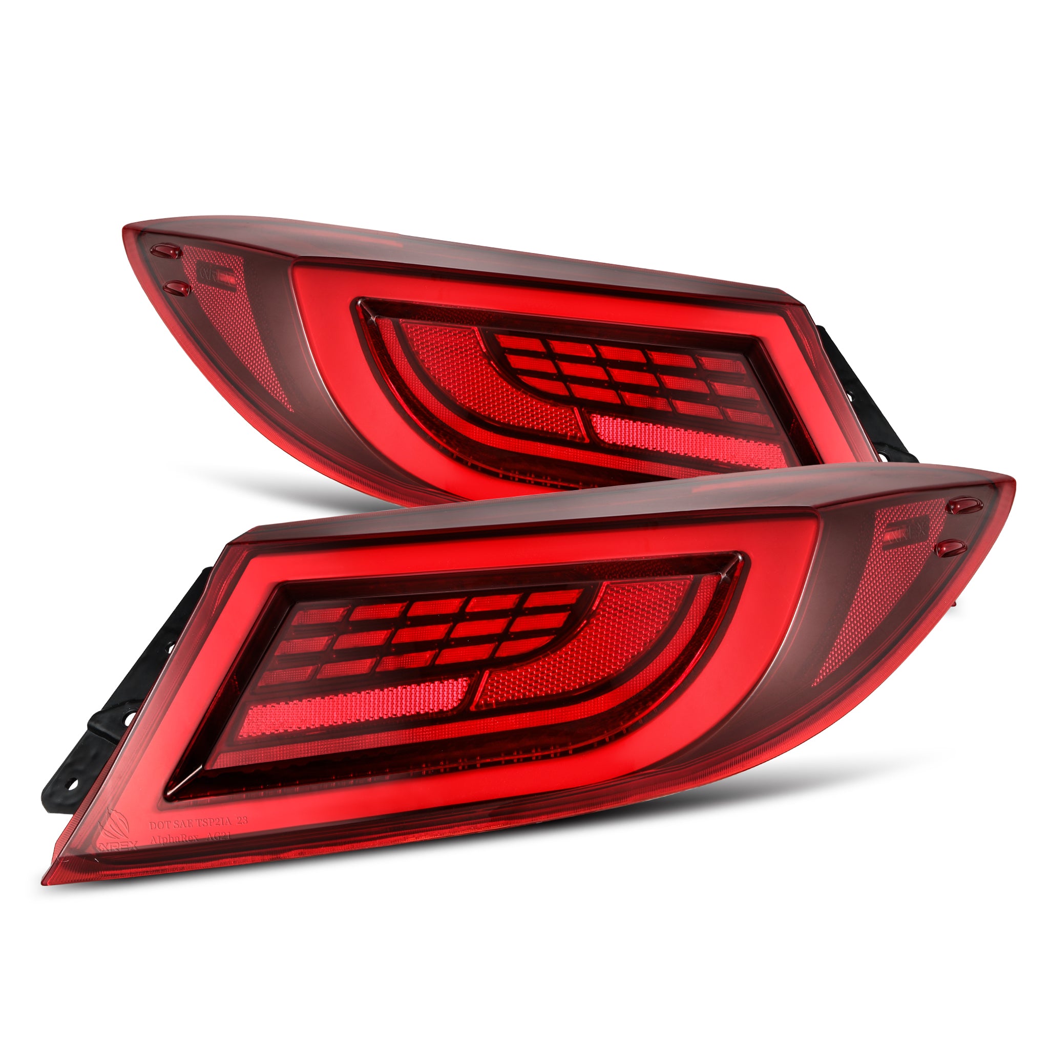 AlphaRex 2022 + Toyota GR86 / Subaru BRZ LUXX LED Taillights Vivid Red
