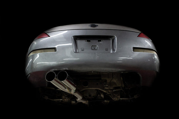 ISR Performance EP (Straight Pipes) BOSO Dual Tip Exhaust 4in - Nissan 350Z
