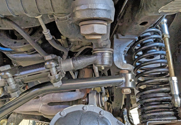 RockJock Wrangler / Cherokee / Grand Cherokee TJ/LJ/XJ/MJ Currectlync Steering System Bolt-On w/ 1 1/4in Dia. Tie Rod/Forged Drag Link