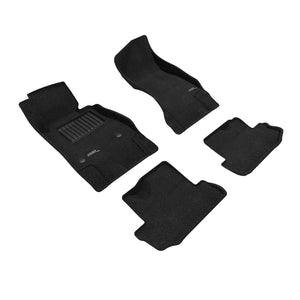 3D MAXpider 2016 - 2024 Chevrolet Camaro Elegant Black Front & Rear Floor Mats