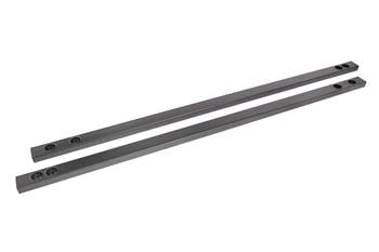 BMR 2015 - 2023 S550 Mustang Super Low Profile Chassis Jacking Rails - Black Hammertone