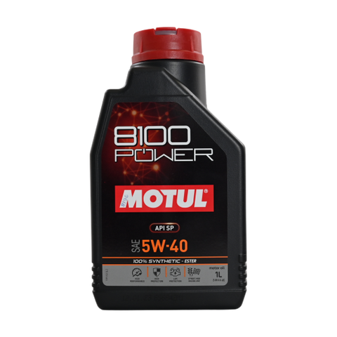 Motul 1L 8100 Power Motor Oil 5W40 ( 12 Pack )