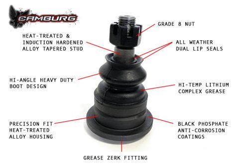 Camburg Toyota 4Runner 2003 - 2023 / FJ Cruiser 2007 - 2014 Performance X-Joint Upper Control Arms