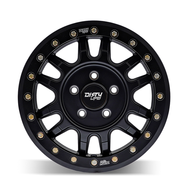 Dirty Life 9309R Canyon Pro 15x7 4x137 13mm Offset/106.25mm Hub Matte Black - Beadlock