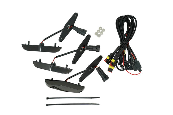 Cali Raised 2014 - 2024 Toyota 4Runner Grille Raptor LED Light Kit - Amber / With Add A Fuse