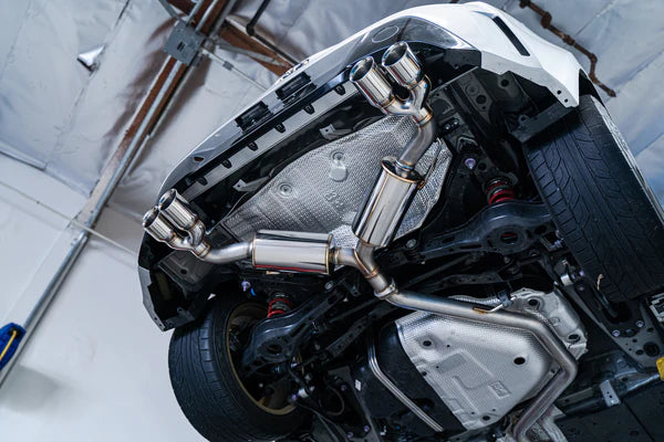 Remark 2019 - 2022 Toyota Corolla Hatchback Sports Touring Quad-Exit Cat-Back Exhaust Stainless Steel / Burnt Stainless