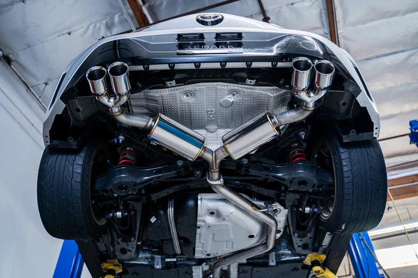 Remark 2019 - 2022 Toyota Corolla Hatchback Sports Touring Quad-Exit Cat-Back Exhaust Stainless Steel / Burnt Stainless