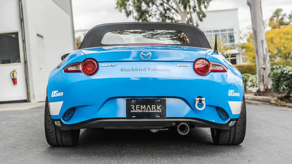 Remark 2015+ Mazda MX-5 ND Cat-Back Exhaust w/Titanium Stainless Tip Cover