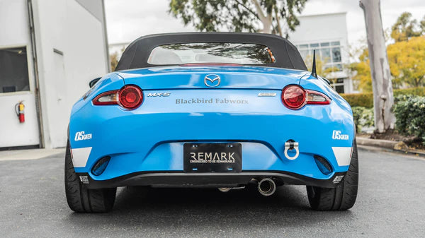Remark 2015+ Mazda MX-5 ND Cat-Back Exhaust w/Black Chrome Tip Cover