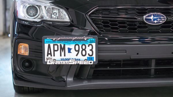 GrimmSpeed 2010 - 2019 Subaru Legacy/Outback / 2013 + Subaru BRZ / 2022+ GR86 / 2017 + Impreza / 2018+ Crosstrek  License Plate Relocation Kit