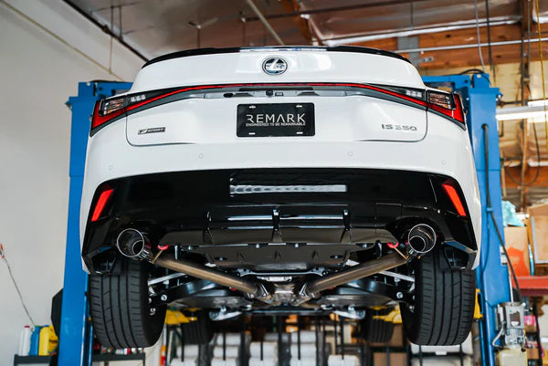 Remark 2021+ Lexus IS350 Axle Back Exhaust w/Burnt Double Wall Tip