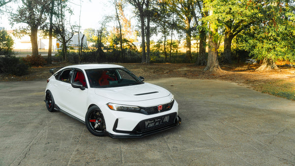 OLM Carbon Fiber Engine Hood Duct Cover - 2023 + Honda Civic Type R FL5