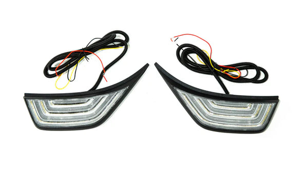 OLM LED Fender Vent Sequential Sidemarkers - 2018+ Jeep Wrangler JL