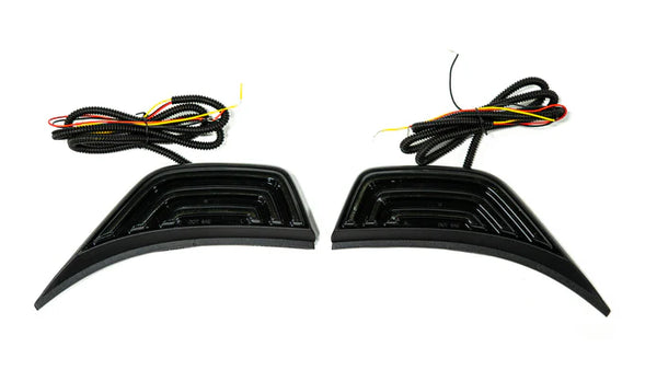 OLM LED Fender Vent Sequential Sidemarkers - 2018+ Jeep Wrangler JL