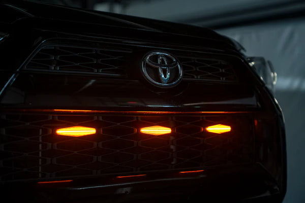 OLM Grille Lights Smoked and Amber - 2014 - 2019 Toyota 4Runner