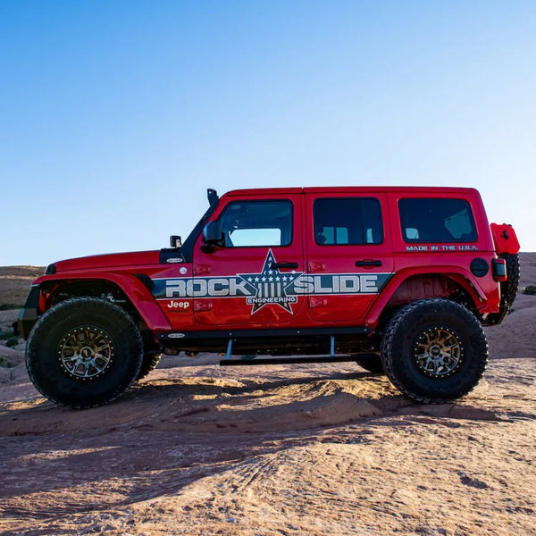 Rock Slide 2018 - 2023 Jeep Wrangler Unlimited JL 4D Step Sliders 3rd Gen