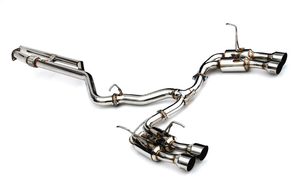 Invidia Gemini R400 Stainless Steel Quad tip Cat-back Exhaust - Subaru WRX VB 2022+