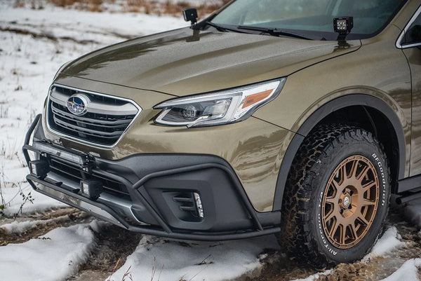 LP Aventure 2020 + Subaru Outback Big Bumper Guard w/Full Armor - Powder Coated
