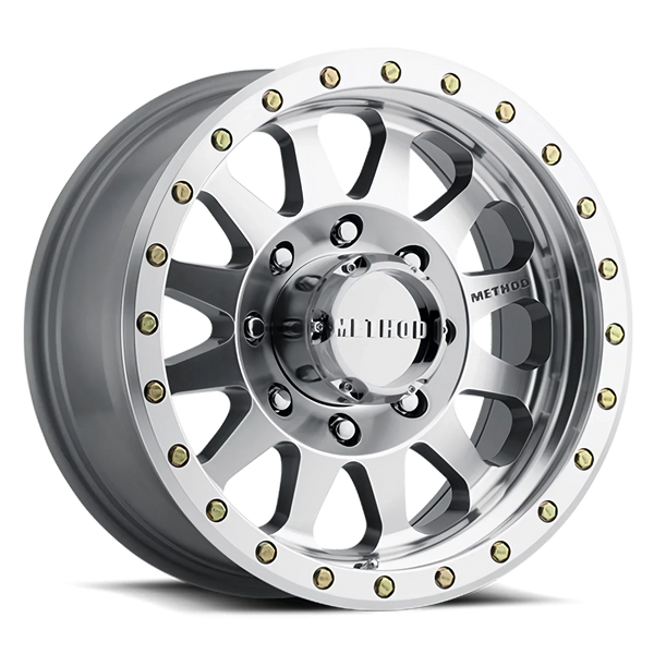 Method MR304 Double Standard 17x8.5 0mm Offset 8x170 130.81mm CB Machined/Clear Coat Wheel