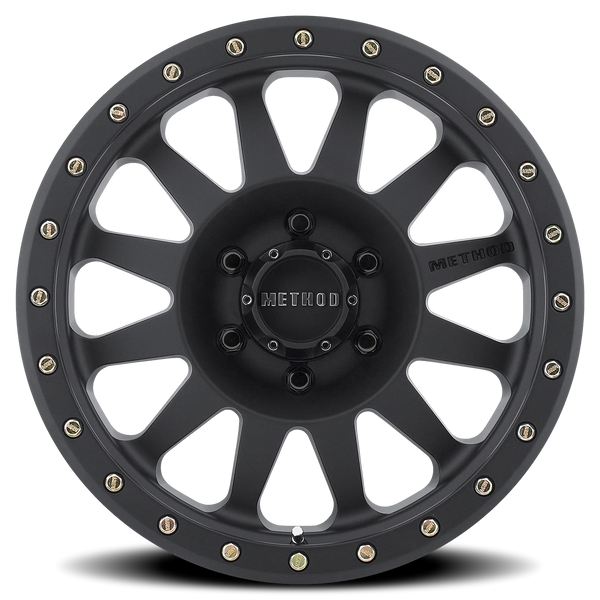 Method MR304 Double Standard 17x8.5 0mm Offset 6x5.5 6x139.7 108mm CB Matte Black Wheel