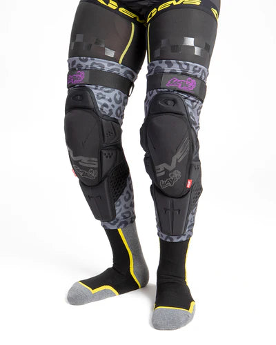 EVS Slayco96 Knee Guard Pair Ghost/Leopard