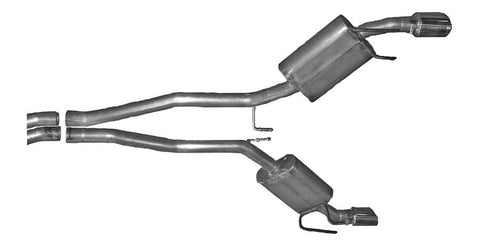 Gibson 2010 Chevrolet Camaro SS 6.2L 2.25in Cat-Back Dual Exhaust - Aluminized