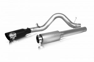 Gibson 2007 - 2009 GMC Sierra 1500 / Silverado 1500 4.8L / 5.3L 4in Patriot Skull Series Cat-Back Single Exhaust - Stainless