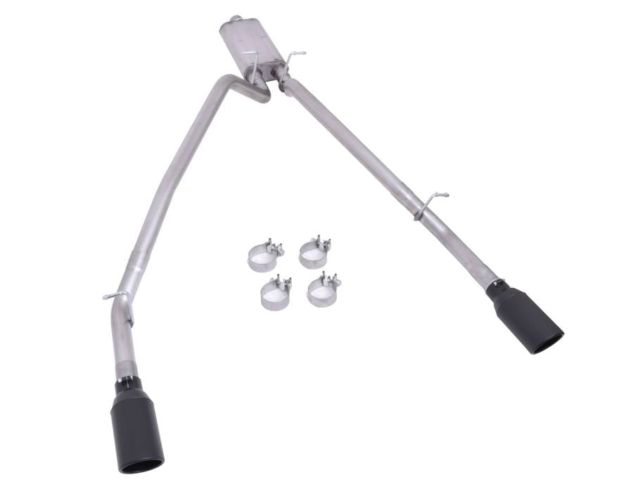 Gibson 2025 + Ram 1500 3.0L I6 DOHC 2.5in Cat-Back Dual Split Exhaust - Black