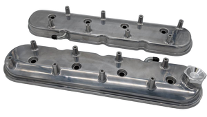 Granatelli 1996 - 2022 GM LS Standard Height Valve Cover w/Angled Coil Mount - Polished (Pair)