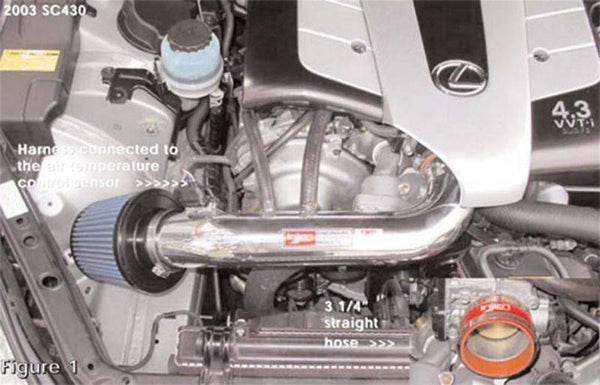 Injen 2001 -2003 LS430 GS430 SC430 V8 4.3L Polished Short Ram Intake