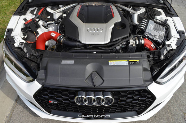Injen 2018 - 2021 Audi S4/S5 (B9) V6 3.0L Turbo Wrinkle Red Intercooler Piping
