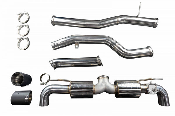 Injen 2020 - 2022 Toyota Supra 3.0L Turbo 6cyl SS Cat-Back Exhaust w/ Carbon Fiber Tips