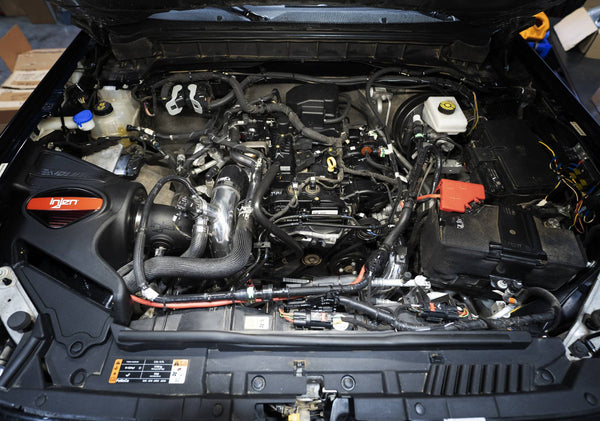 Injen 2021 + Ford Bronco L4-2.3L Turbo EcoBoost SES Intercooler Pipes Wrinkle Black