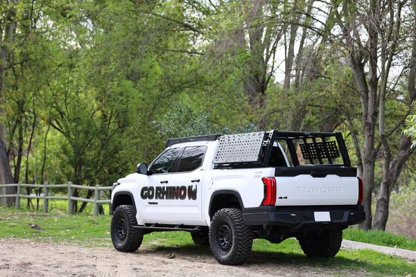 Go Rhino 2022 + Toyota Tundra CrewMax Cab 4dr E-BOARD E1 Electric Running Board Kit - Tex. Blk