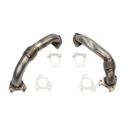 Wehrli 2001 - 2004 Chevrolet 6.6L Duramax LB7 2in Stainless Up Pipe Kit w/Gaskets - Single Turbo